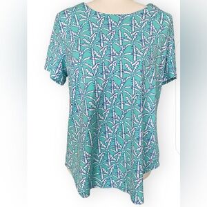 Lulu-B Short Sleeve UPF 50 Crew Neck Coastal Shirt Size L